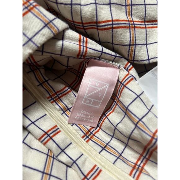 RTR 34 Women Summer Dress Plaid Design *Missing Button* - Picture 5 of 7